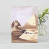 Die große Sphinx, Pyramiden von Gizeh Einladung (Stehend Vorderseite)