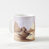 Die große Sphinx, Pyramiden von Gizeh Kaffeetasse (Vorderseite Links)