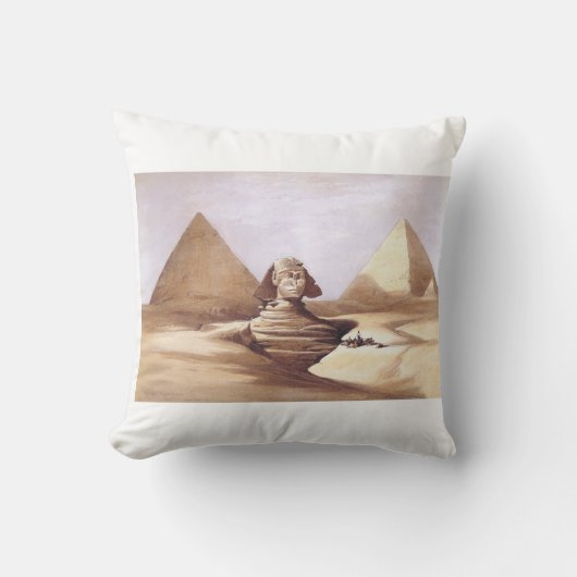 Die große Sphinx, Pyramiden von Gizeh Kissen (Vorderseite)