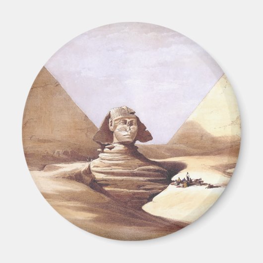 Die große Sphinx, Pyramiden von Gizeh Magnet (Vorne)