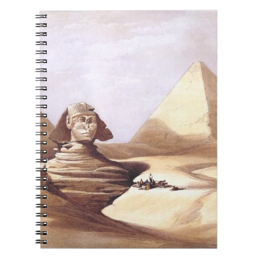 Die große Sphinx, Pyramiden von Gizeh Notizblock (Vorderseite)