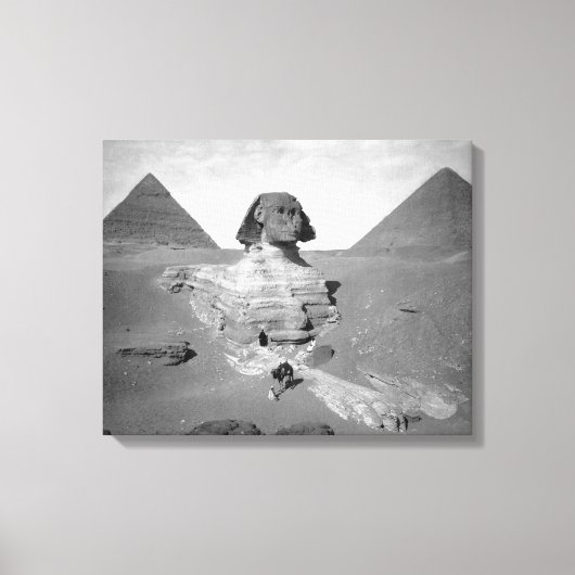 Die große Sphinx u. die Pyramiden, 1878 Leinwanddruck (Vorderseite)