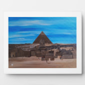 Die Große Sphinx und die Pyramide von Khafre Fotoplatte (Vorderseite)