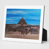 Die Große Sphinx und die Pyramide von Khafre Fotoplatte (Seite)