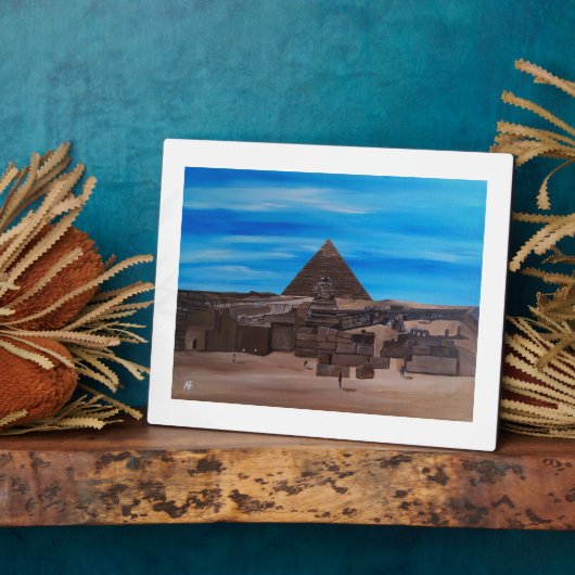 Die Große Sphinx und die Pyramide von Khafre Fotoplatte (Seite)