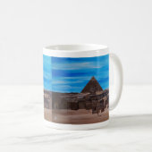 Die Große Sphinx und die Pyramide von Khafre Kaffeetasse (VorderseiteRechts)