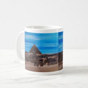 Die Große Sphinx und die Pyramide von Khafre Kaffeetasse