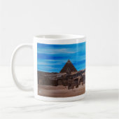 Die Große Sphinx und die Pyramide von Khafre Kaffeetasse (Links)
