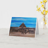 Die Große Sphinx und die Pyramide von Khafre Karte (Gelbe Blume)