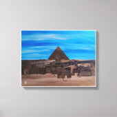 Die Große Sphinx und die Pyramide von Khafre Leinwanddruck (Vorderseite)