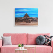Die Große Sphinx und die Pyramide von Khafre Leinwanddruck (Insitu (Wohnzimmer))