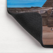 Die Große Sphinx und die Pyramide von Khafre Mousepad (Ecke)
