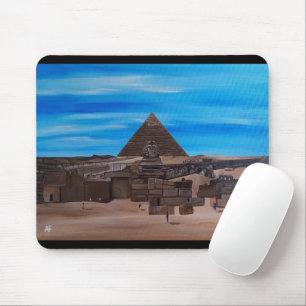 Die Große Sphinx und die Pyramide von Khafre Mousepad