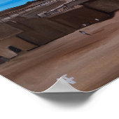 Die Große Sphinx und die Pyramide von Khafre Poster (Ecke)