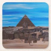 Die Große Sphinx und die Pyramide von Khafre Rechteckiger Pappuntersetzer (Vorderseite)