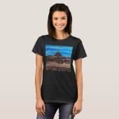 Die Große Sphinx und die Pyramide von Khafre T-Shirt (Vorne ganz)