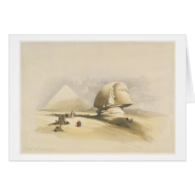 Die große Sphinx und die Pyramiden von Giseh, von (Vorderseite (Horizontal))
