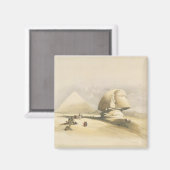 Die Große Sphinx und die Pyramiden von Gizeh, aus Magnet (Vorderseite/Rückseite)