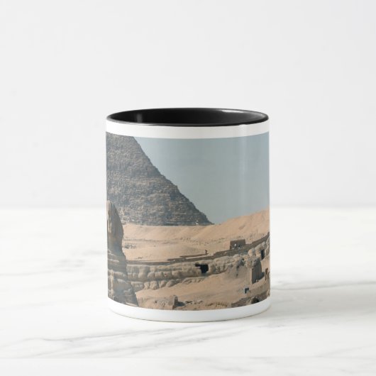 Die große Sphinx und Khafras Pyramide Tasse (Zentrum)