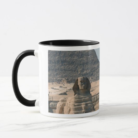 Die große Sphinx und Khafras Pyramide Tasse (Links)