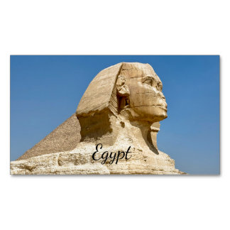 Die Große Sphinx von Giza vor einem klaren blauen Magnetische Visitenkarte
