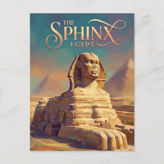 Die Große Sphinx von Gizeh Ägypten Postkarte (Vorderseite)