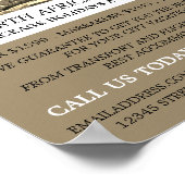 Die große Sphinx von Gizeh, Ägypten, Reiseagentur Poster (Ecke)