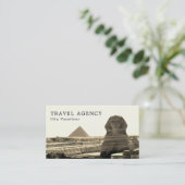 Die große Sphinx von Gizeh, Ägypten, Reisen Agent Visitenkarte (Stehend Vorderseite)