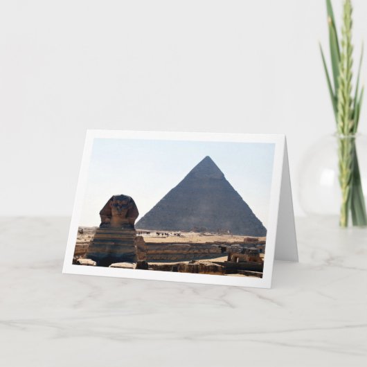 Die große Sphinx von Gizeh, Pyramiden von Gizeh, K Karte (Vorderseite)