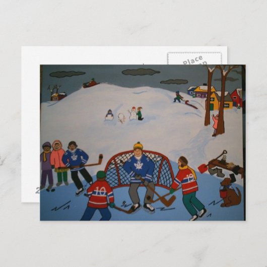 DIE GROSSE SPIELHOCKEY POSTCARD POSTKARTE (Vorne/Hinten)