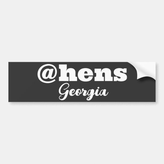 Die große Stadt Athen Georgien Autoaufkleber (Vorne)