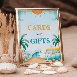 Die große, Surf-Geburtstagskarten und Geschenke Sockelschild