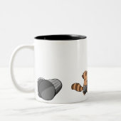 Die große Tanuki Heist-Tasse Zweifarbige Tasse (Links)