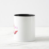 die große Tasse von Kaffee oder heißem Choco (Zentrum)