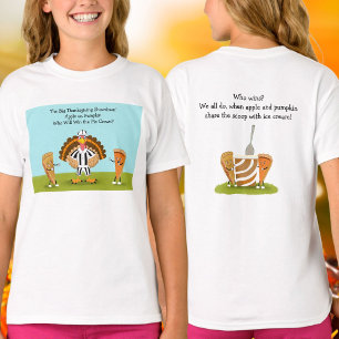 Die große Thanksgiving-Showdown Kürbis und Apfel T-Shirt