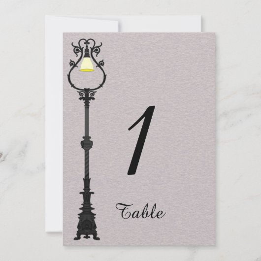 Die große Tischnummer der einfachen Hochzeit (Vorderseite)