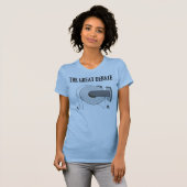 Die große Toilettenpapier-Badezimmer-Debatte T-Shirt (Vorne ganz)