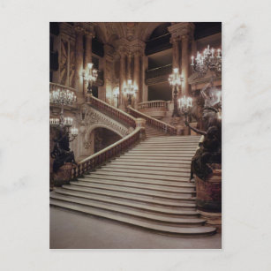 Die große Treppe der Oper-Garnier Postkarte