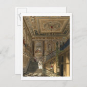 Die große Treppe im Kensington Palace von Pyne Postkarte (Vorne/Hinten)