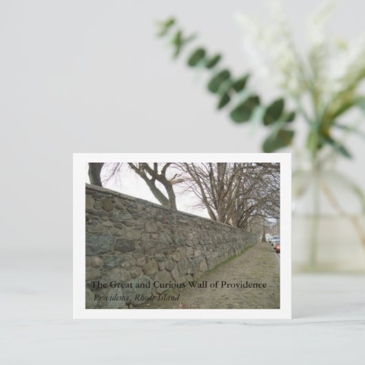Die große und merkwürdige Mauer der Vorsehung Postkarte (Stehend Vorderseite)