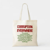Die große Verfassungskorrektur - Korruption Q Tragetasche (Rückseite)