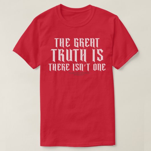 Die große Wahrheit T-Shirt (Design vorne)