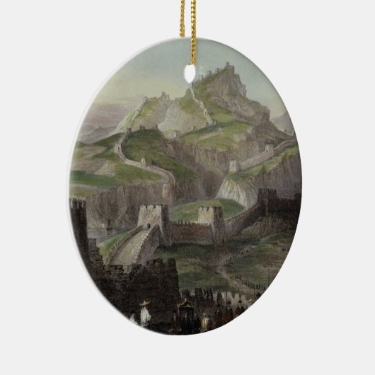 Die große Wand der China, 'von der China in einer Keramikornament (Rechts)