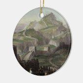 Die große Wand der China, 'von der China in einer Keramikornament (Links)