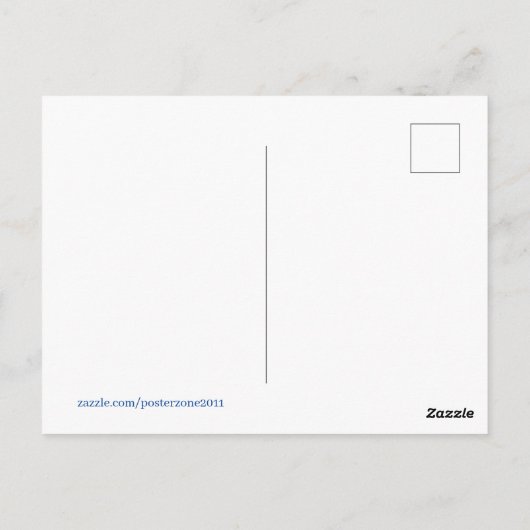 Die große weiße Postkarte (Rückseite)