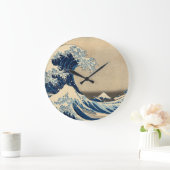 Die Große Welle, 1830-1833 von Katsushika Hokusai Wanduhr (Zuhause)