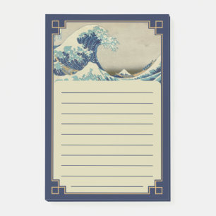 Die große Welle ab Kanagawa - klassische japanisch Post-it Klebezettel