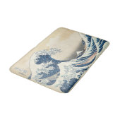 Die große Welle Badematte (Schrägansicht)