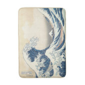Die große Welle Badematte (Vorderseite Vertikal)