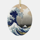 Die große Welle bei Kanagawa Keramikornament (Rechts)